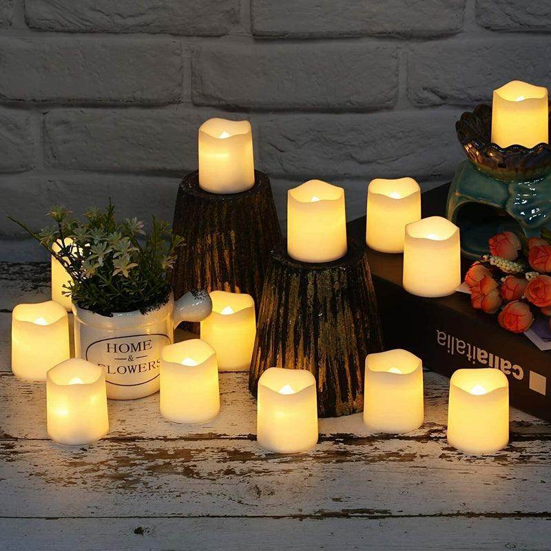 TeaGlow™- LED Tealight Candles Design A - Cold White