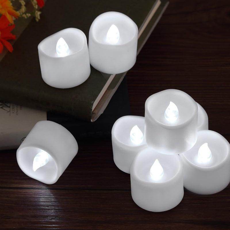 TeaGlow™- LED Tealight Candles Design A - Cold White