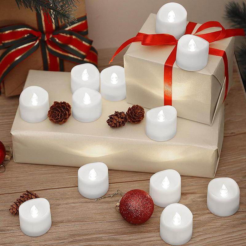 TeaGlow™- LED Tealight Candles Design A - Cold White