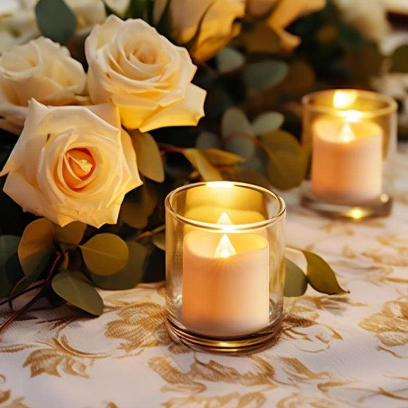 TeaGlow™- LED Tealight Candles Design A - Cold White