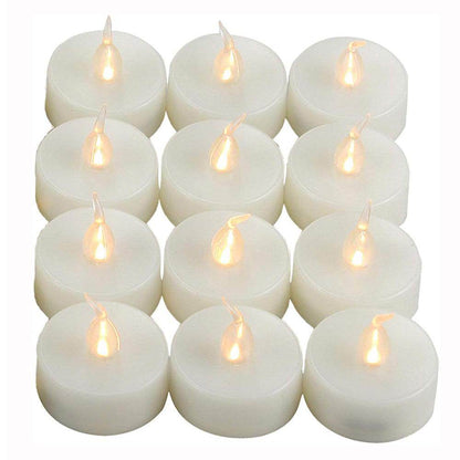 TeaGlow™- LED Tealight Candles Design B - Warm White