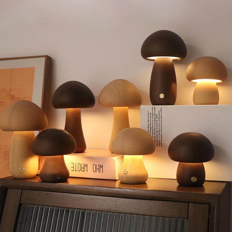 Mushura™- Mushroom Lamp Light Wood / Short Mushroom