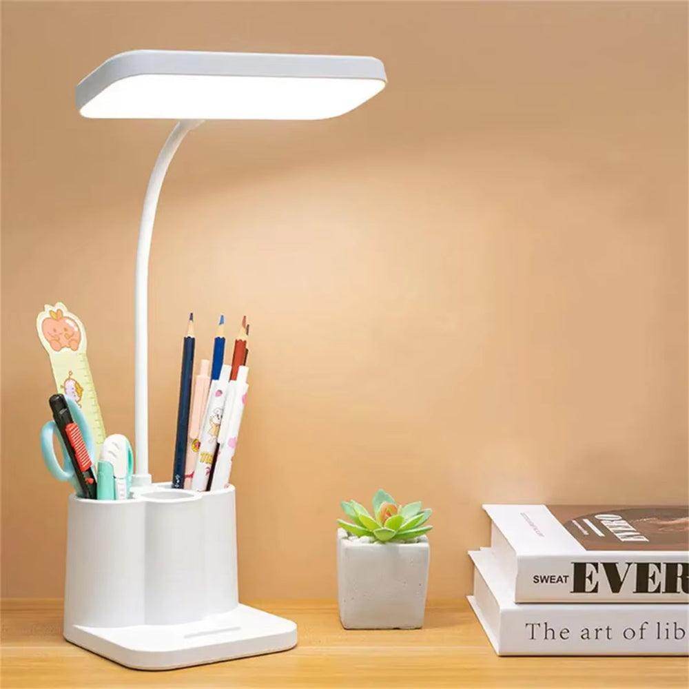 Lampada™- LED Desk Lamp with Pen Container Plug-in
